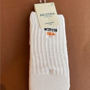 White 'WITCH ERA' Slouch Socks